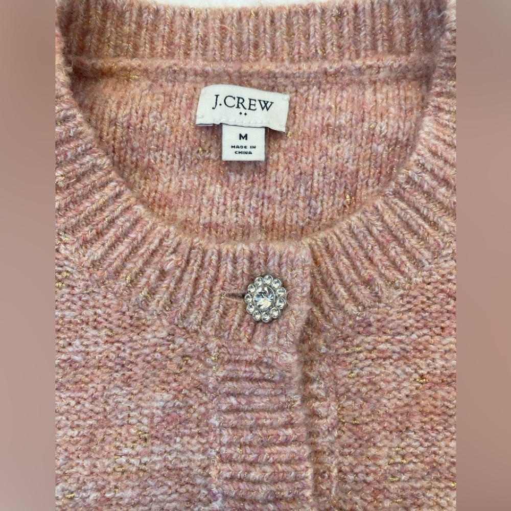 J. Crew Women's Rose Knit Lady Jacket, Sweater, Size M